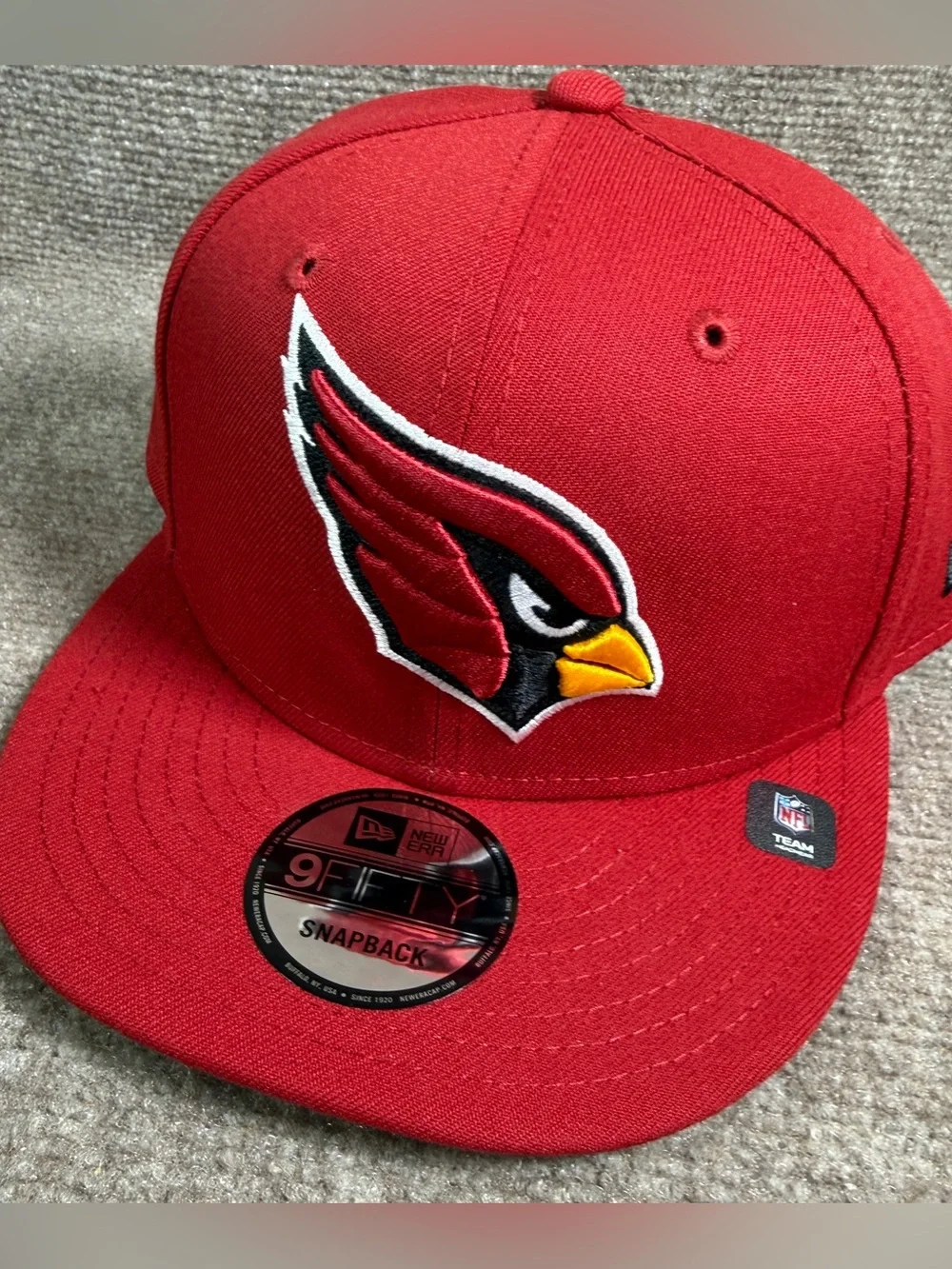 Arizona Cardinals Hat New Era 9Fifty Snapback Flat Bill Essential Plain Back NWT